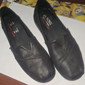 Skechers BOBS Black Slip-On Memory Foam Flats